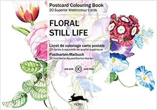 Floral Still Life: Postcard Colouring Book / Postkarten - Malbuch indir