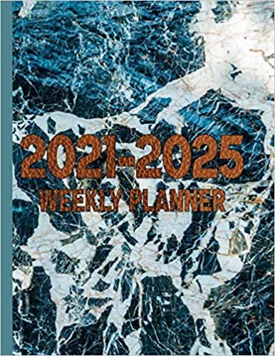 2021-2025 Five Years - Weekly Planner: 60 Months Planner|Large Five Years Planner|Pretty 60 Weekly Agenda & Calendar|five Years Planner Calendar Schedule Organizer