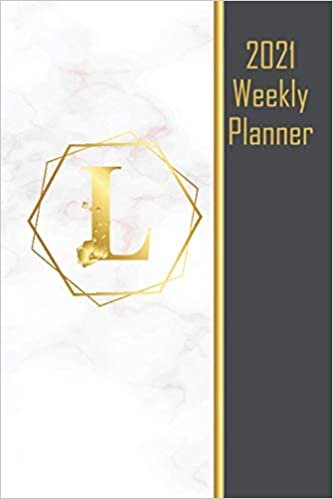 L-2021 Weekly Planner: First Letter Customized New Year Agenda; Daily planner , Calendar planner, Agenda planner indir