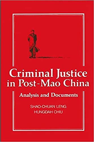 Criminal Justice in Post-Mao China: Analysis and Documents indir