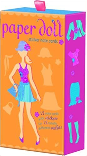 Paper Doll Sticker Note Cards
