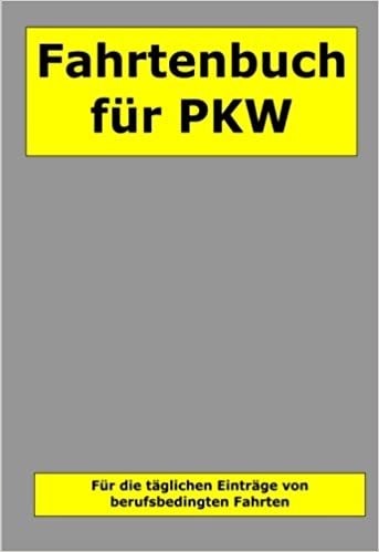 Fahrtenbuch fuer PKW indir