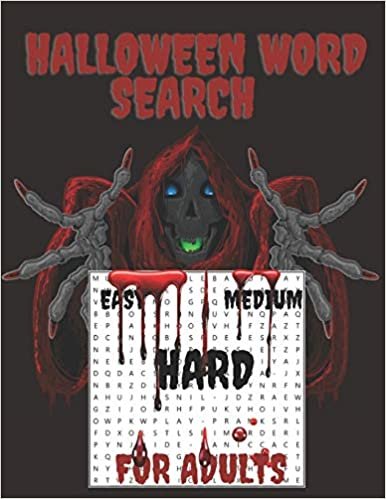 Halloween Word Search For Adults: Easy Meedium Hard Level.Brain Game Large Print.Gift for Word Puzzles Lovers.