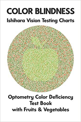 Color Blindness Ishihara Vision Testing Charts Optometry Color Deficiency Test Book With Fruit & Vegetable: Ishihara Plates for Testing All Forms of ... Protanomaly Deuteranomaly Eye Doctor