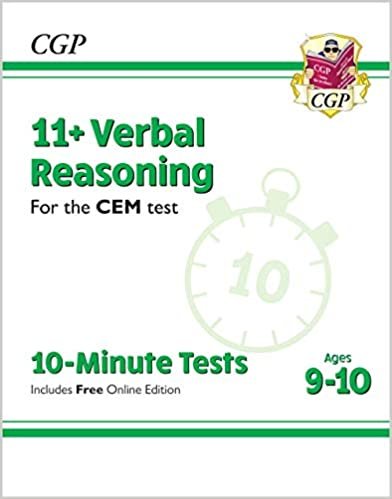 New 11+ CEM 10-Minute Tests: Verbal Reasoning - Ages 9-10 (w