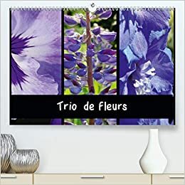 Trio de fleurs (Premium, hochwertiger DIN A2 Wandkalender 2021, Kunstdruck in Hochglanz): La variété des fleurs de couleur ressemble à un arc-en-ciel. (Calendrier mensuel, 14 Pages ) (CALVENDO Nature)