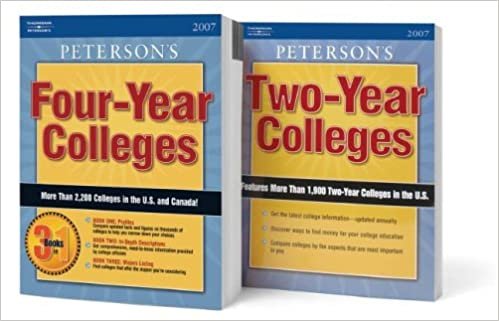 Undergraduate Guides Set 2007 (2 vols) (PETERSON'S ANNUAL GUIDES TO UNDERGRADUATE STUDY) indir