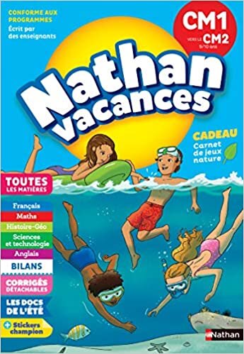 Cahier de Vacances Primaire CM1 vers CM2 9/10 ans (NATH VACANC PRIMAIRE)