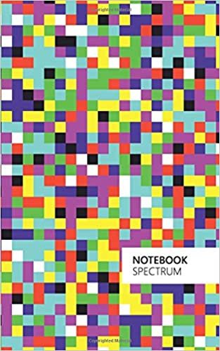 Spectrum Notebook: (Rainbow Squares Edition) Fun notebook 96 ruled/lined pages (5x8 inches / 12.7x20.3cm / Junior Legal Pad / Nearly A5)