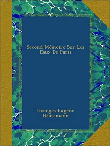 Second Mémoire Sur Les Eaux De Paris