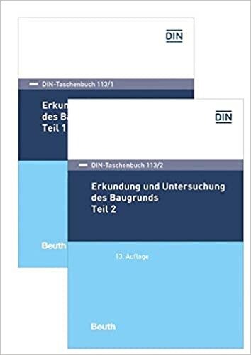 Erkundung und Untersuchung des Baugrunds: Paket DIN-Taschenbuch 113/1 und 113/2