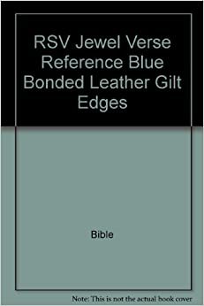 RSV Jewel Verse Reference Blue Bonded Leather Gilt Edges: Revised Standard Version Jewel Verse Reference Bible with Concordance indir