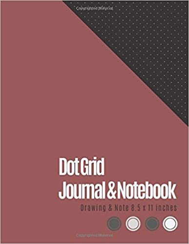 Dot Grid Journal 8.5 X 11: Dotted Graph Notebooks (Marsala Brown Cover) - Dot Grid Paper Large (8.5 x 11 inches), A4 100 Pages - Bullet Dot Grid ... - Engineer Drawing & Sketching, Note Taking.