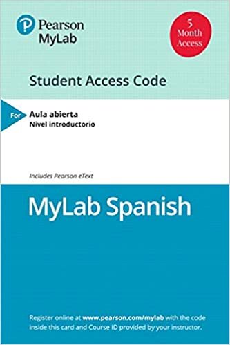 Mylab Spanish with Pearson Etext for Aula Abierta -- Access Card (Single Semester)