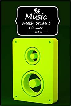 Music Weekly Student Planner: Weekly Academic Calendar Planner with Notes Pages, Student & Teacher Organizer Abstract Seamless Pattern Background