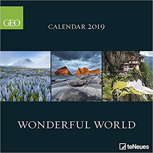 2019 GEO Wonderful World Calendar - teNeues Grid Calendar - Photography Calendar - 30 x 30 cm indir