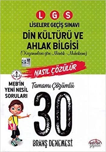 Editör LGS Din Kültürü ve Ahlak Bilgisi 30 Branş Denemesi Yeni