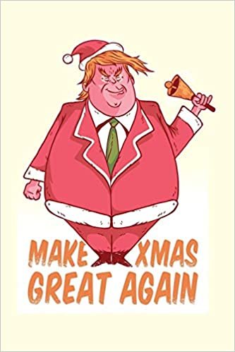 Funny Trump Santa Christmas - Journal Journal Lined about A5 FORMAT - notepad for school and work. Christmas Issues, USA, Donald, US: Christmas gift ... or Santa Claus as a sweet gift - nice Journal indir