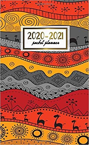 2020-2021 Pocket Planner: Nifty Two-Year (24 Months) Monthly Pocket Planner and Agenda | 2 Year Organizer with Phone Book, Password Log & Notebook | Funnky Tribal & Geometric Pattern