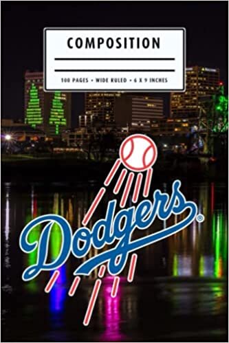 Day Planner Composition Notebook : Los Angeles Dodgers Notebook | Christmas, Thankgiving Gift Ideas | Baseball Notebook #15