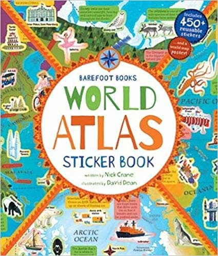 World Atlas Sticker Book 2019