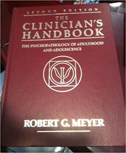 Clinician's Handbook: Psychopathology of Adulthood and Late Adolescence