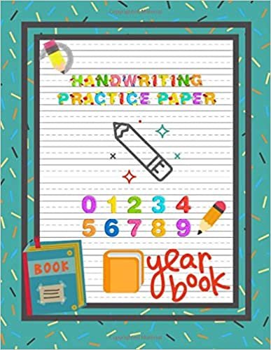 Handwriting Practice Paper: Lined Notebook and Ruled for Children Writing - Composition Kindergarden Books 8.5 X 11 Inches indir