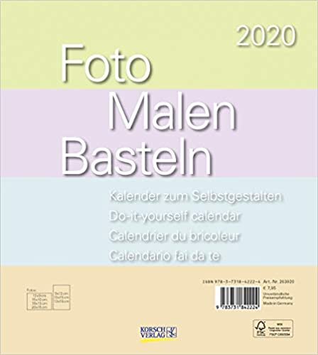 Foto-Malen-Basteln Bastelkalender Pastell 2020 indir