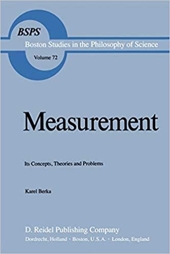 Measurement: "Its Concepts, Theories and Problems" (Boston Studies in the Philosophy and History of Science)