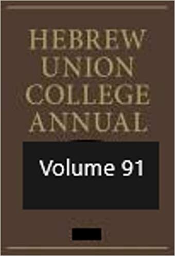 Hebrew Union College Annual 2020