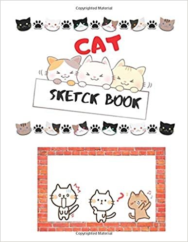 Cat Sketch Book: Cute Cat Journal and Notebook for Girls - Composition Size (8.5"x11") With Lined and Blank Pages, Perfect for Journal, Doodling, Sketching and Notes indir