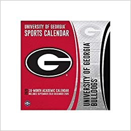 University Georgia Bulldogs 2020 Calendar