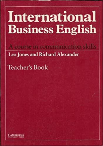 International Business English: A Course in Communication Skills/Teacher's Book indir