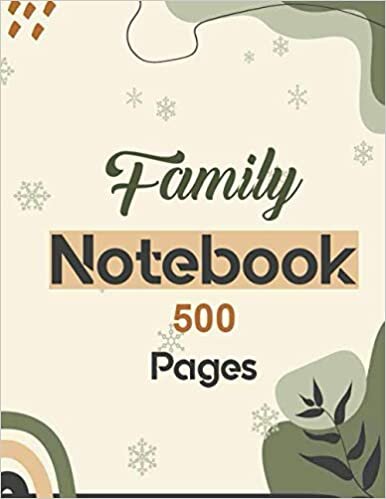 Family Notebook 500 Pages: Lined Journal for writing 8.5 x 11|hardcover Wide Ruled Paper Notebook Journal|Daily diary Note taking Writing sheets