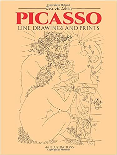 Picasso Line Drawings and Prints (Dover Art Library) indir