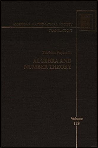 Thirteen Papers in Algebra and Number Theory (American Mathematical Society Translations: Series 2)