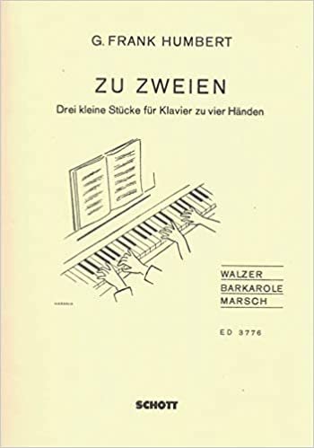 Zu Zweien: 3 kleine Stücke. Klavier 4-händig.