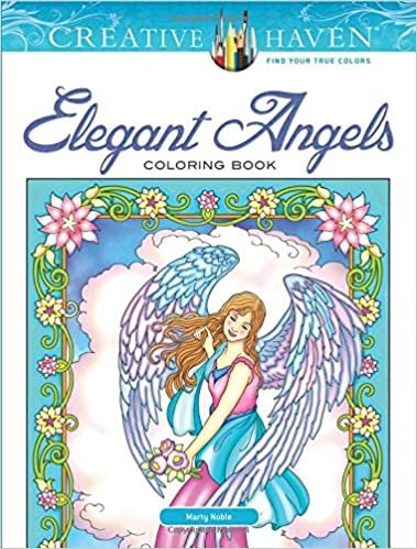 Creative Haven Angels Coloring Book (Adult Coloring) (Creative Haven Coloring Books) indir