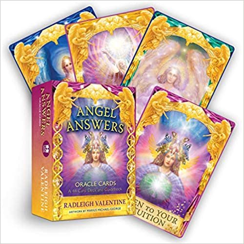 Angel Answers Oracle Cards: A 44-Card Deck and Guidebook indir