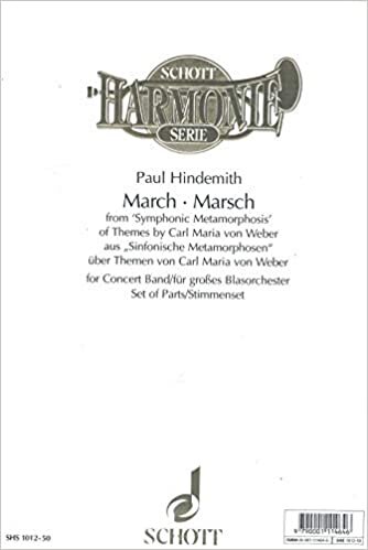 Marsch: aus "Symphonic Metamorphosis". großes Blasorchester. Stimmensatz. (Schott Harmonie Serie)