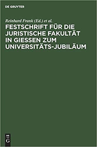 Festschrift für die Juristische Fakultät in Gießen zum Universitäts-Jubiläum indir