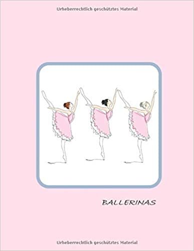 Ballerinas: Groß, liniert und blanko, Notizbuch für Kinder mit 100 Seiten zum Ausfüllen,Einkleben,Schreiben,Zeichnen und Ausmalen