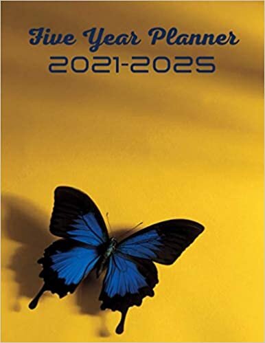 Five Year Planner 2021-2025: Butterfly Lover Gift 60 Months Planner and Calendar,Monthly Calendar Planner, Agenda Planner and Schedule Organizer, ... year diary/8.5 x 11) Butterfly cover