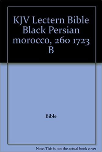 KJV Lectern Bible Black Persian morocco, 260 1723 B