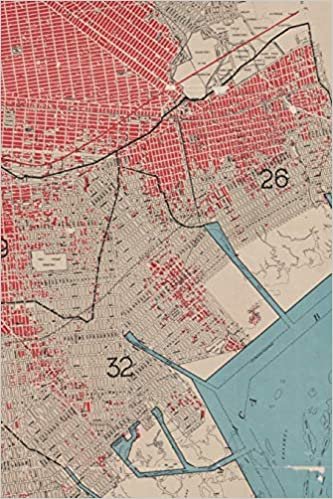 1912 Map of the borough of Brooklyn, city of New York - A Poetose Notebook / Journal / Diary (50 pages/25 sheets) (Poetose Notebooks) indir