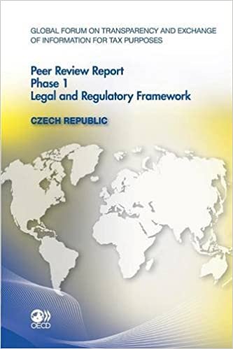 Global Forum on Transparency and Exchange of Information for Tax Purposes Peer Reviews: Czech Republic 2012:  Phase 1: Legal and Regulatory Framework