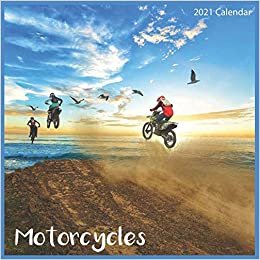 Motorcycles 2021 Calendar: Official Motocross 2021 Wall Calendar indir