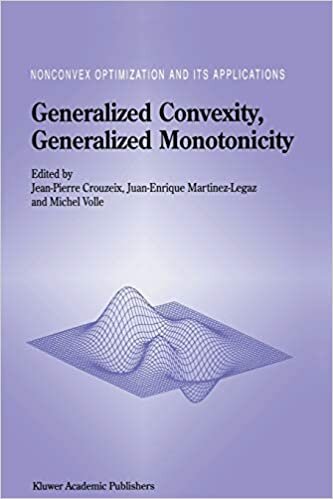 Generalized Convexity, Generalized Monotonicity: Recent Results (Nonconvex Optimization and Its Applications (closed))