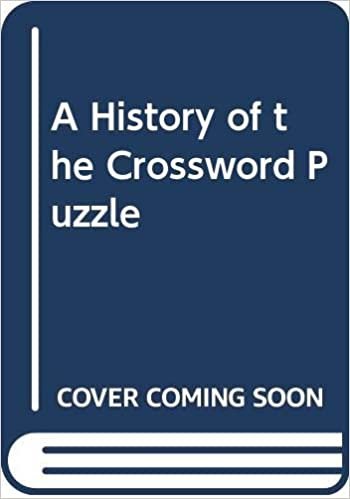 A History Of The Crossword Puzzle