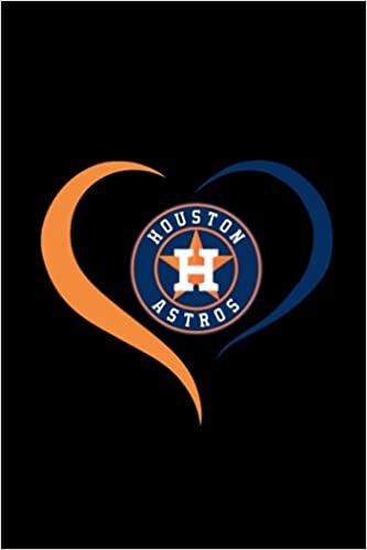 Houston Astros Heart Notebook & Journal & Journal College Ruled 6x9 110 page| MLB Fan Essential | Houston Astros Fan Appreciation